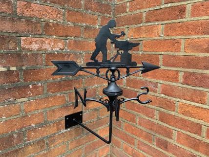 Blacksmith weather vane -wall